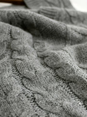 Cable-Knit V-Neck Sweater Vest