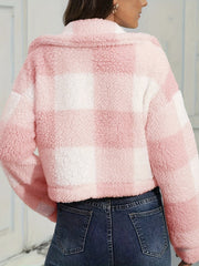 Cropped Check Jacket