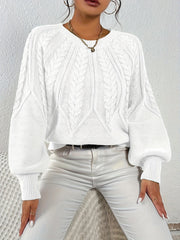 Relaxed Cable-Knit Sweater