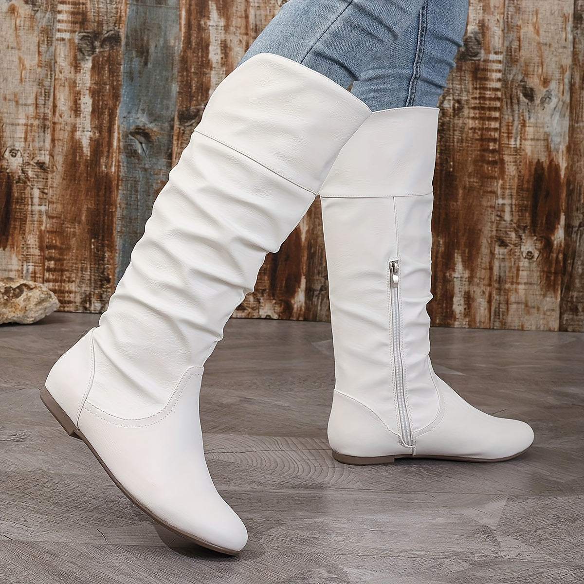 Slouch Buckle Tall Boots