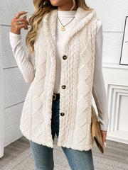 Textured Hooded Gilet