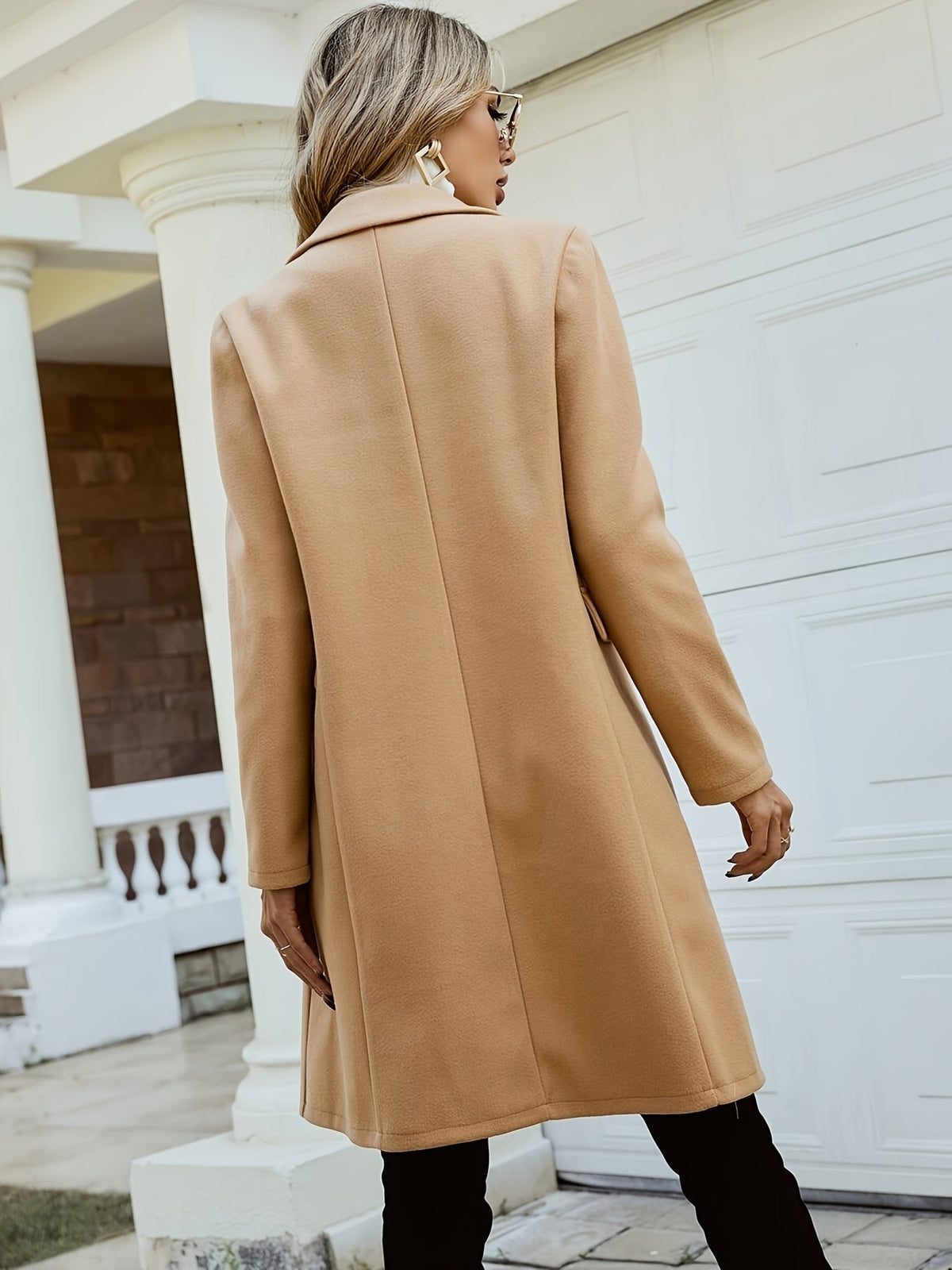 Double-Breasted Mid-Length Coat