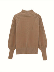 Textured Cable-Knit Sweater