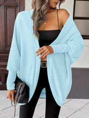 Relaxed Open-Front Cardigan