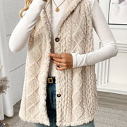 Textured Hooded Gilet