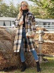Longline Checked Coat