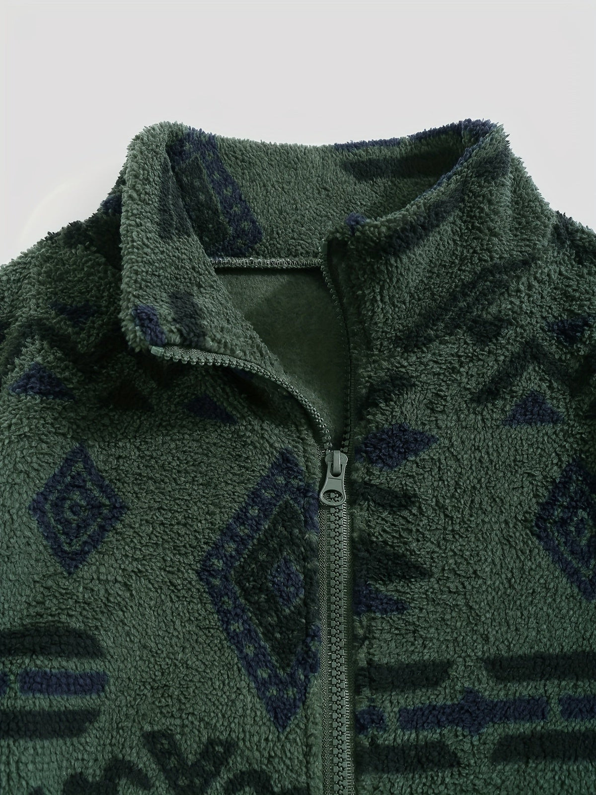 Patterned Zip-Up Jacket