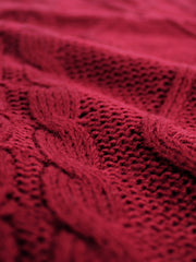 Cable-Knit V-Neck Sweater Vest