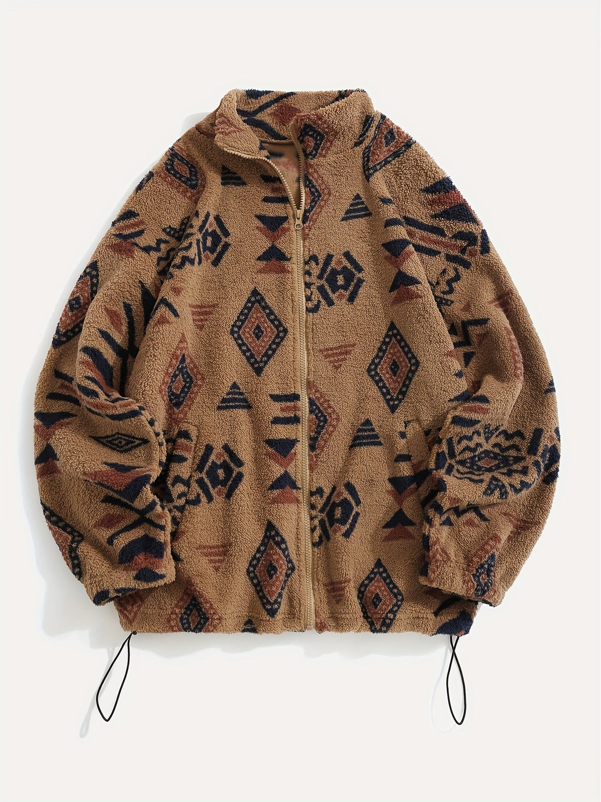 Patterned Zip-Up Jacket