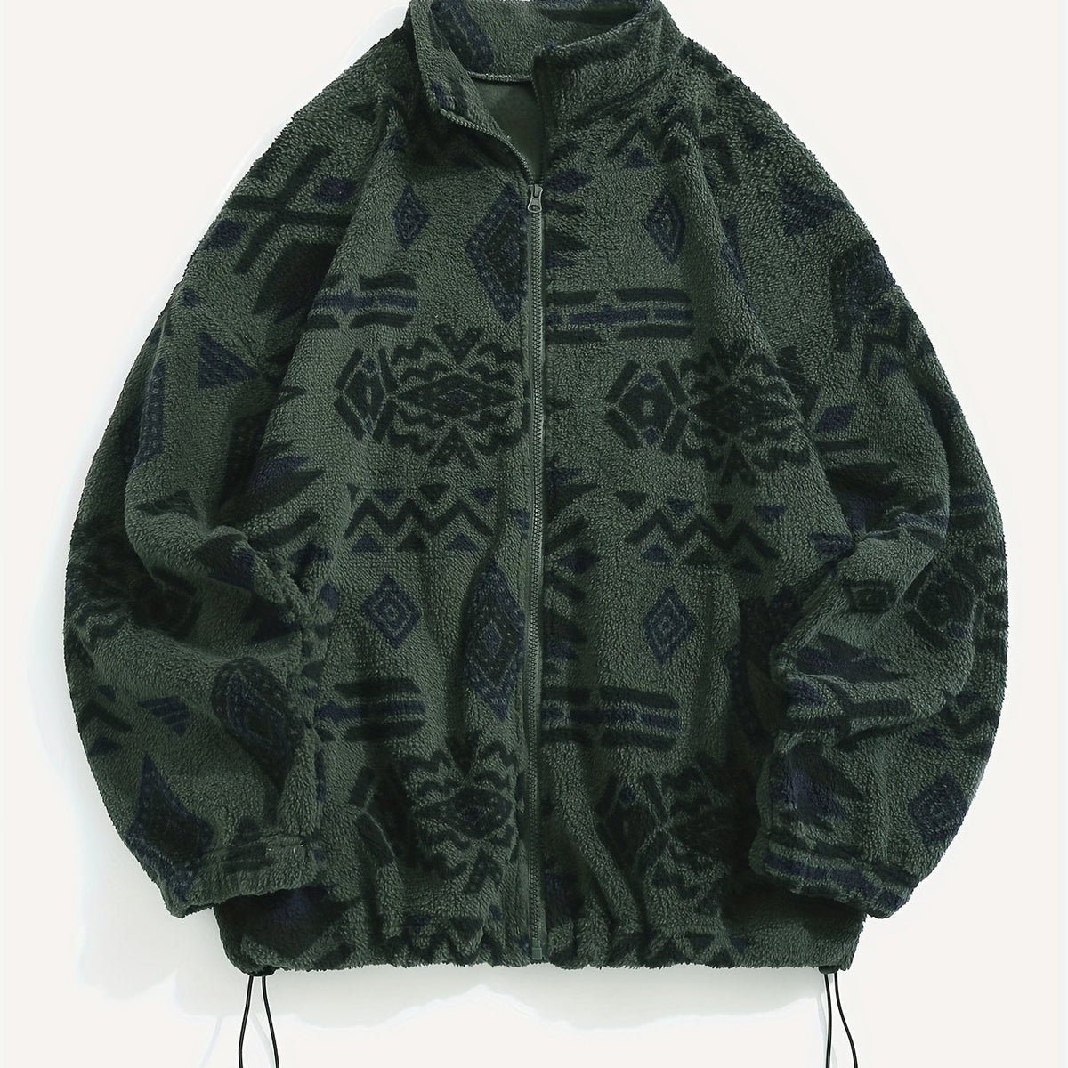 Patterned Zip-Up Jacket