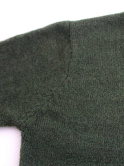 Ribbed Striped-Sleeve Sweater