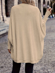 Relaxed Open-Front Cardigan