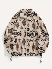 Patterned Zip-Up Jacket