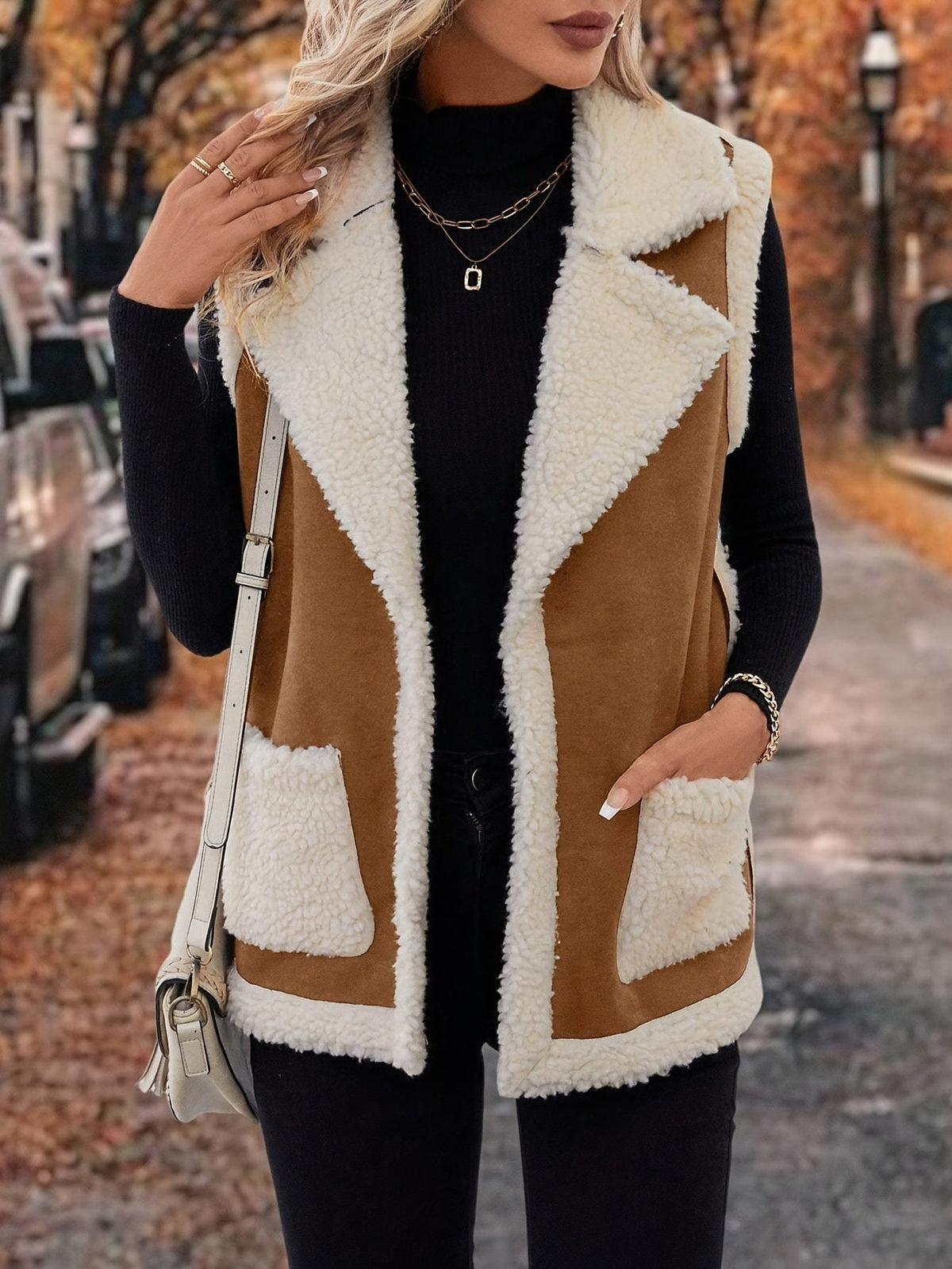 Lined Lapel Gilet