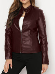 Zip-Up Moto Jacket