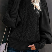 Textured Cable-Knit Sweater