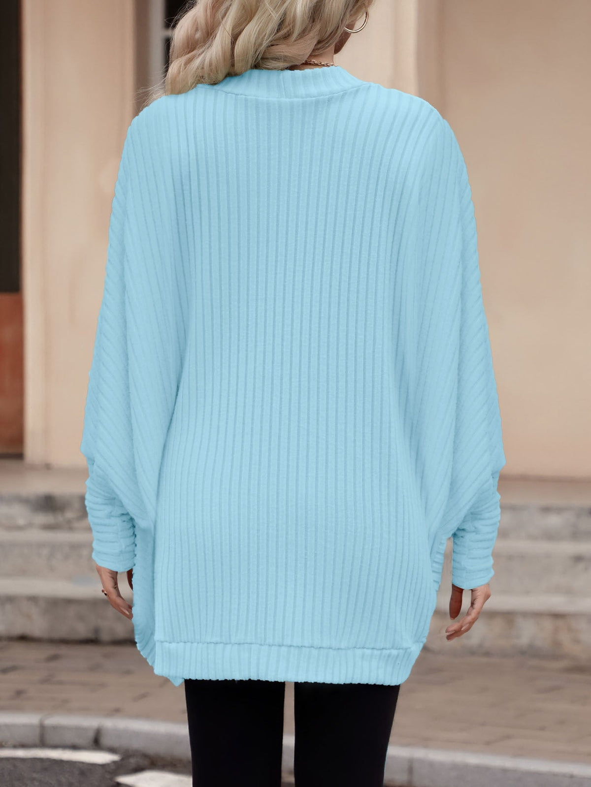 Relaxed Open-Front Cardigan