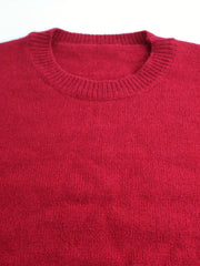 Ribbed Striped-Sleeve Sweater