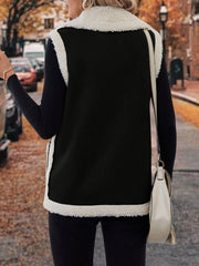 Lined Lapel Gilet