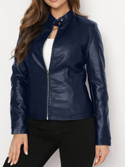 Zip-Up Moto Jacket