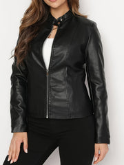 Zip-Up Moto Jacket