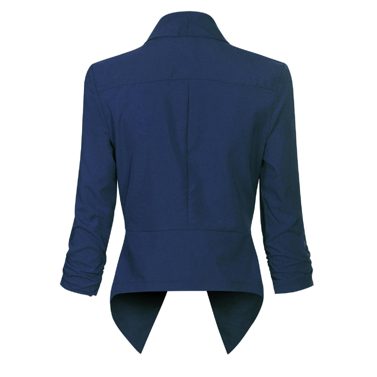 Draped Open-Front Blazer