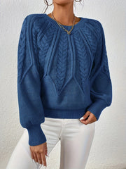 Relaxed Cable-Knit Sweater
