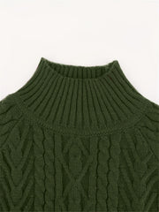 Textured Cable-Knit Sweater