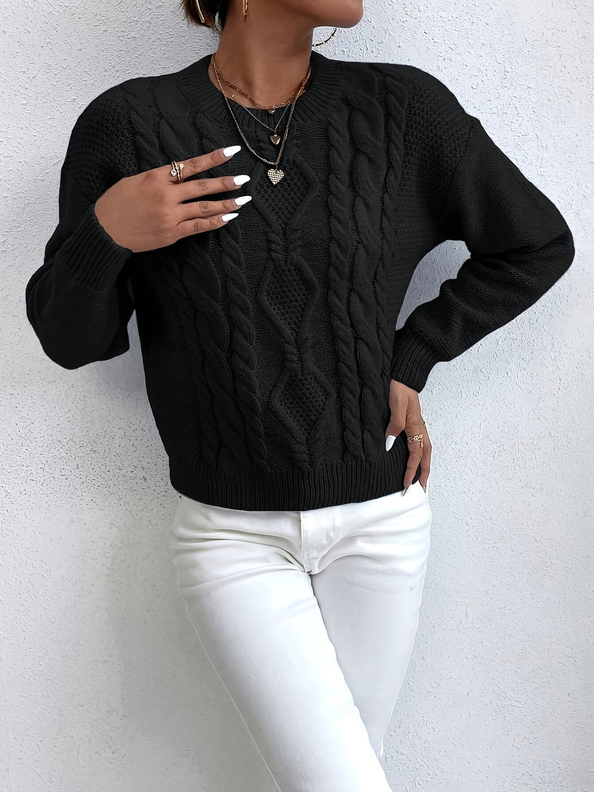 Chunky Cable-Knit Jumper