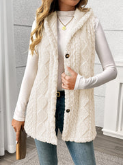Textured Hooded Gilet