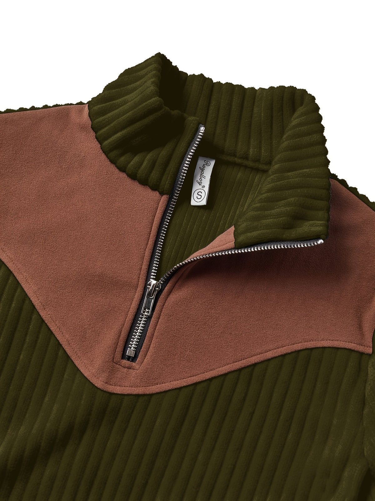 Half-Zip Ribbed Pullover