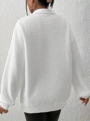 Textured Quarter-Zip Pullover