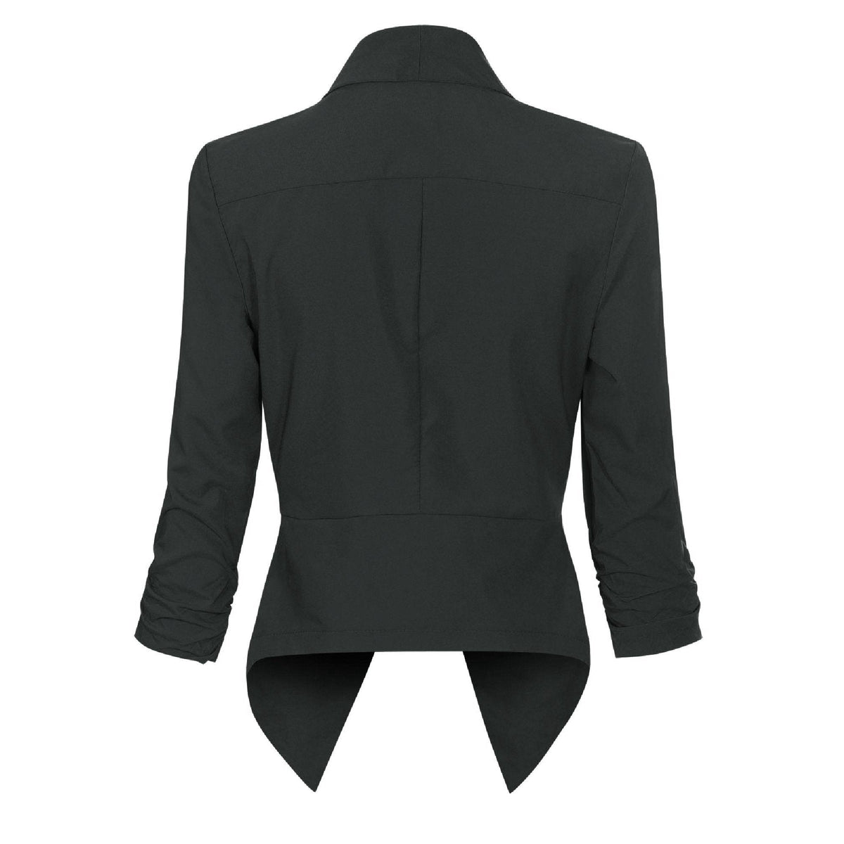 Draped Open-Front Blazer