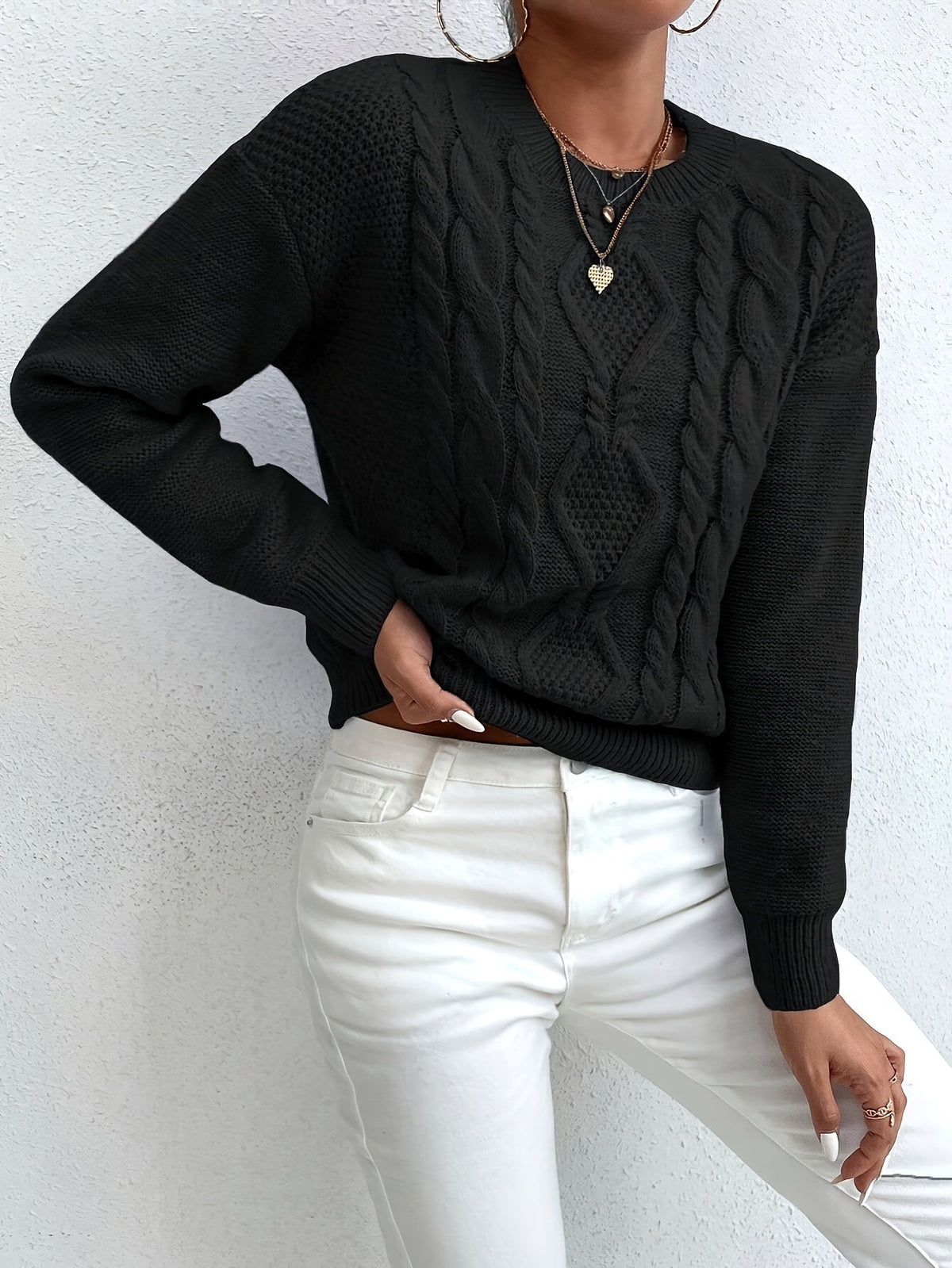 Chunky Cable-Knit Jumper