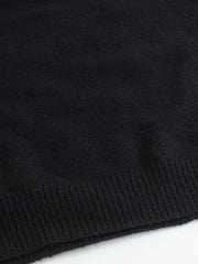 Ribbed Striped-Sleeve Sweater