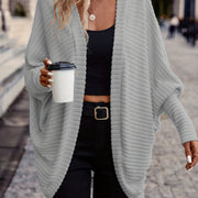 Relaxed Open-Front Cardigan