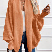 Draped Shawl-Collar Cardigan