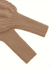 Textured Cable-Knit Sweater
