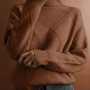Textured Turtleneck Sweater