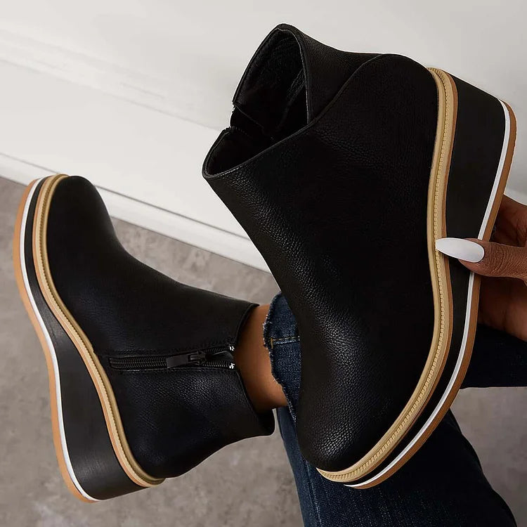 Platform Ankle Boots
