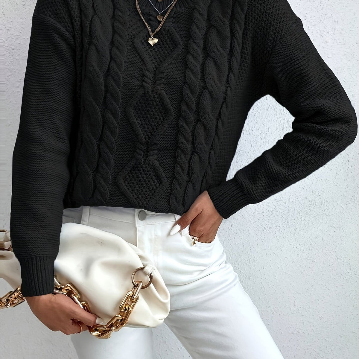 Chunky Cable-Knit Jumper