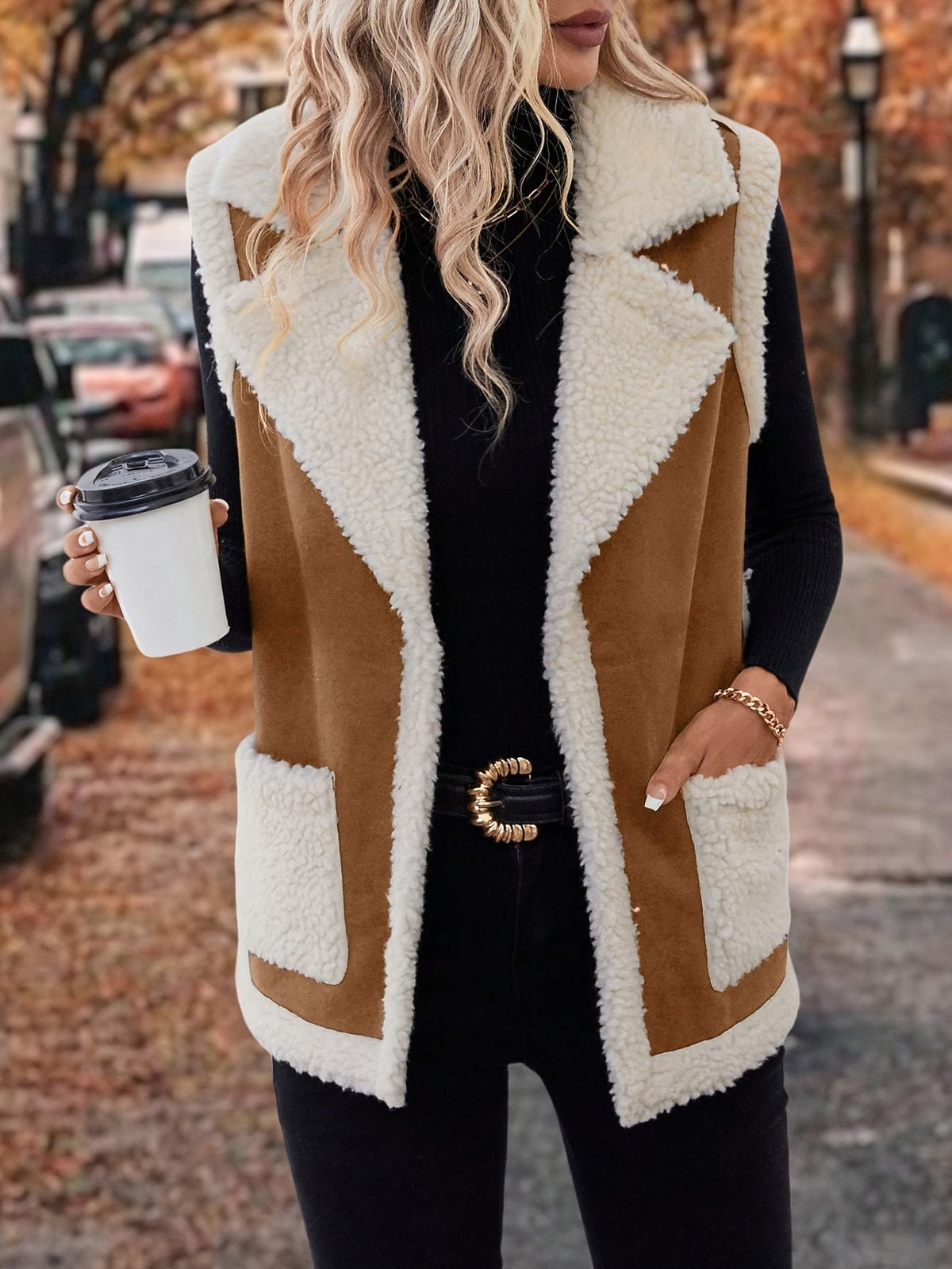 Lined Lapel Gilet