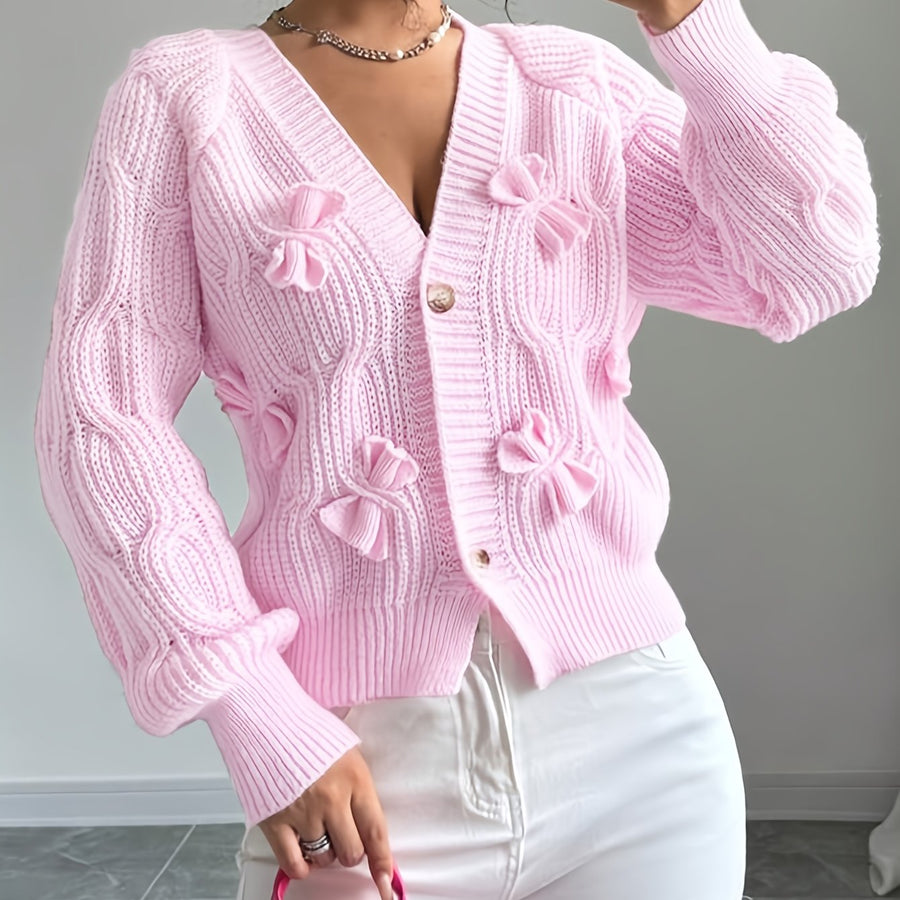 Bow-Detail Cardigan