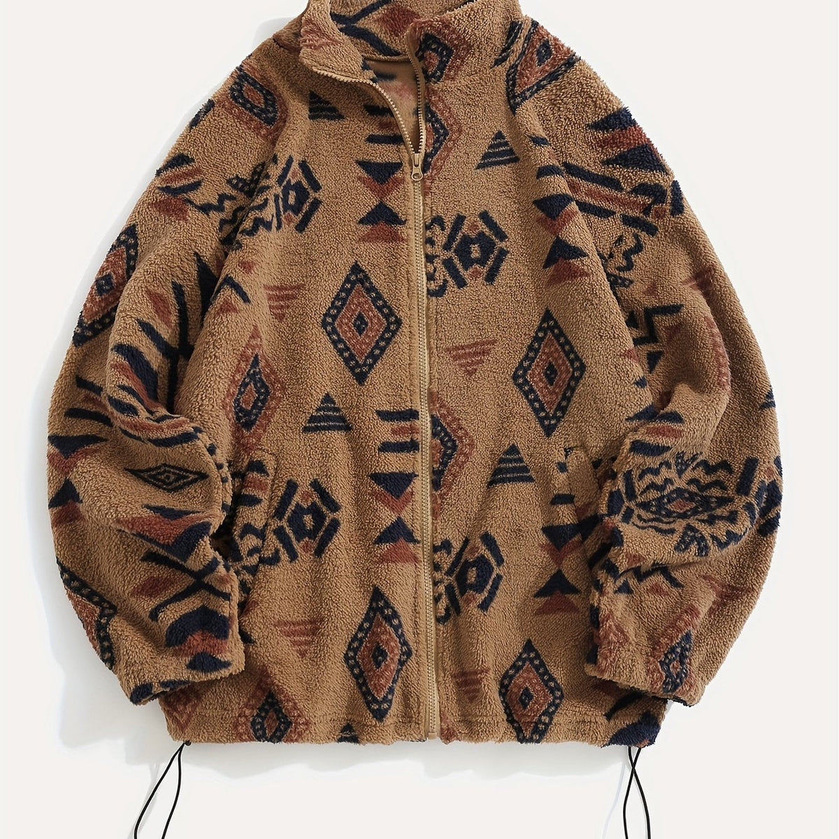 Patterned Zip-Up Jacket