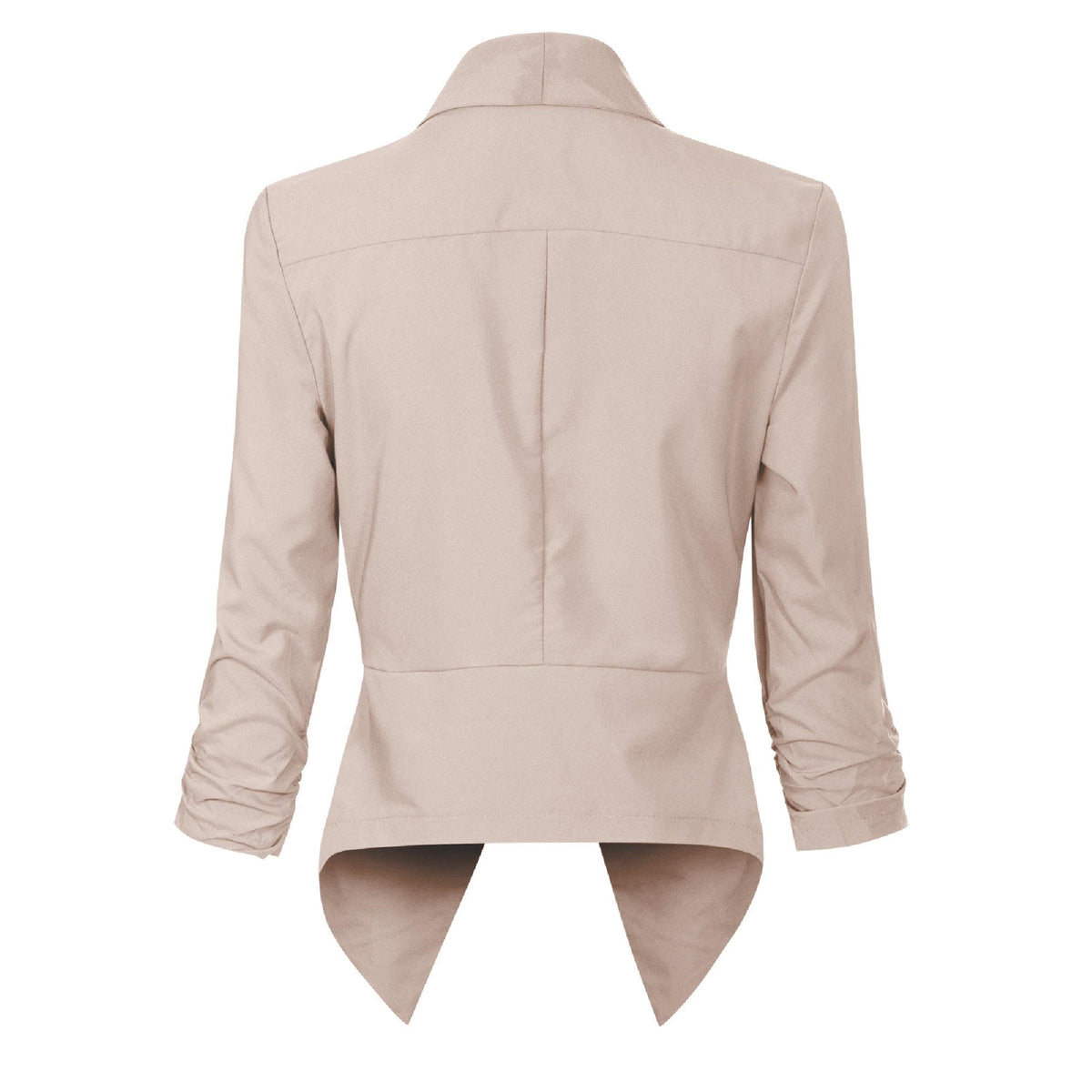 Draped Open-Front Blazer