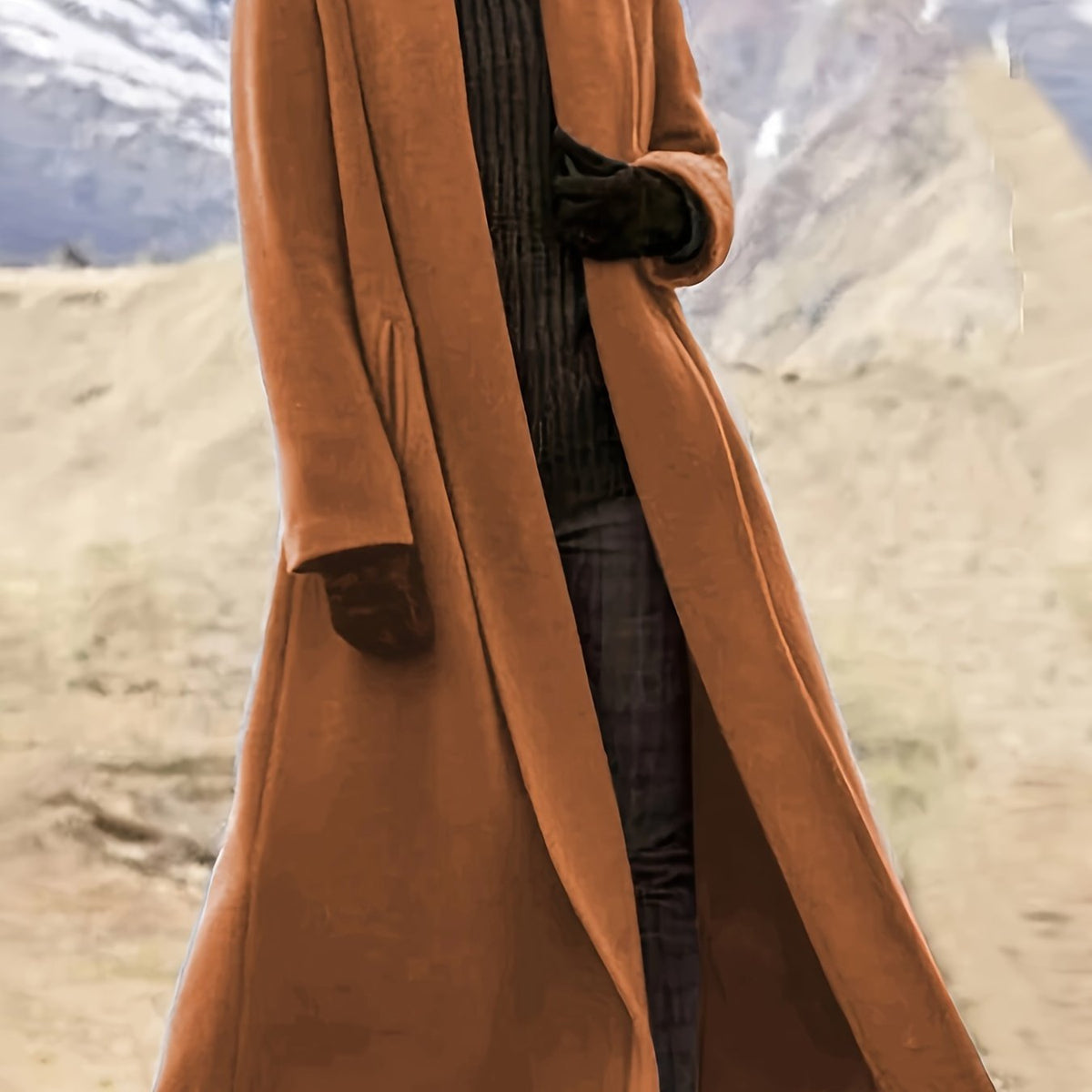Draped Longline Coat