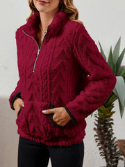 Textured Half-Zip Pullover