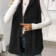 Textured Hooded Gilet