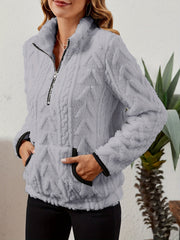 Textured Half-Zip Pullover