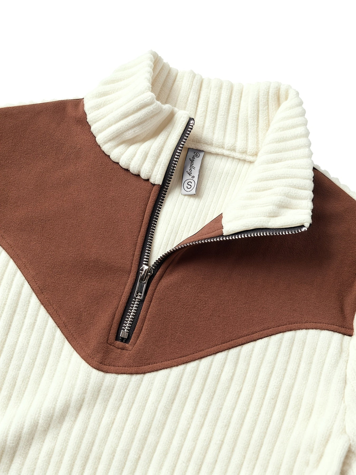 Half-Zip Ribbed Pullover